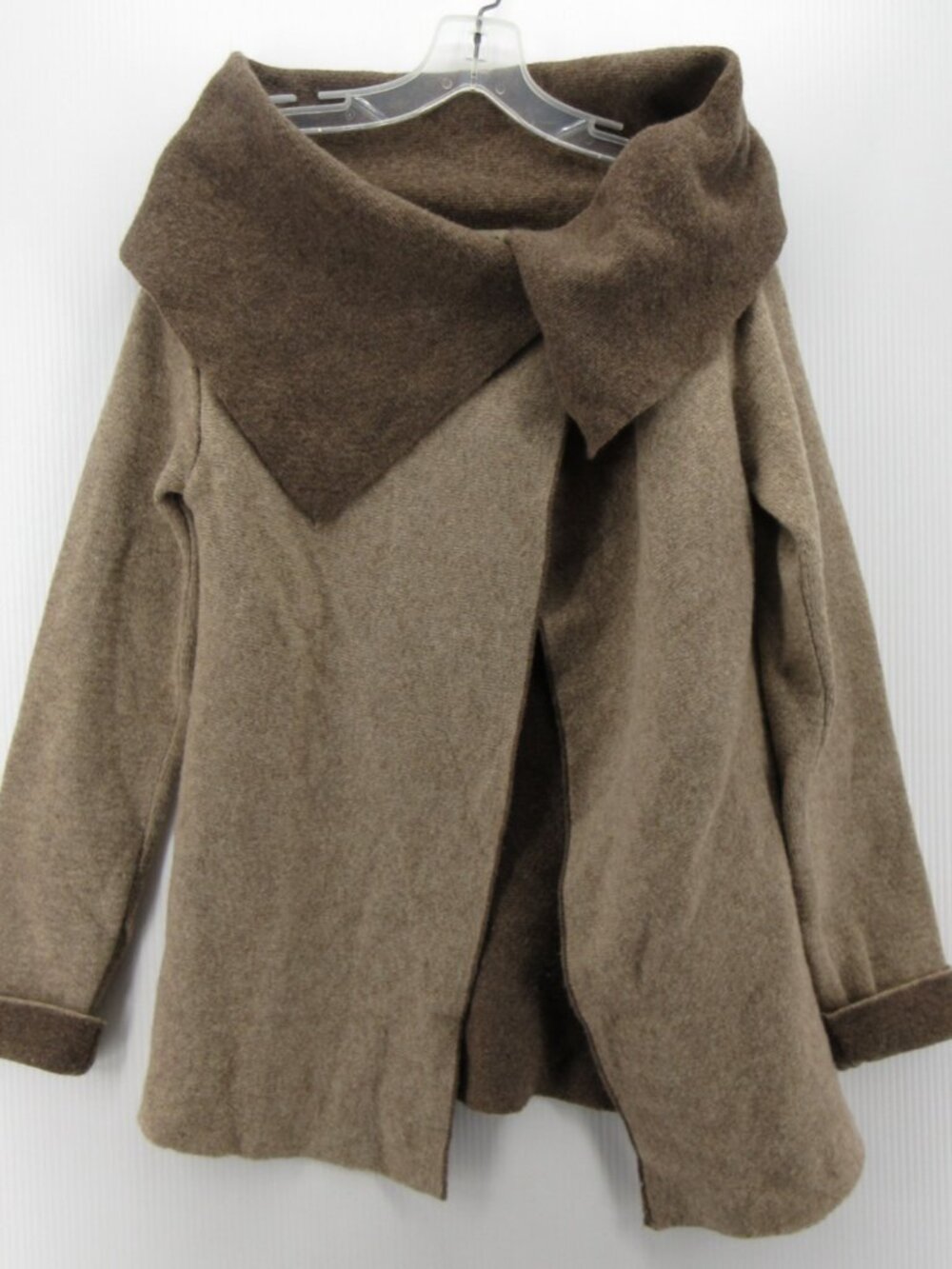 Chiaramente Sweater Small Wool Drape Wrap Lagenlook Artsy Italy *